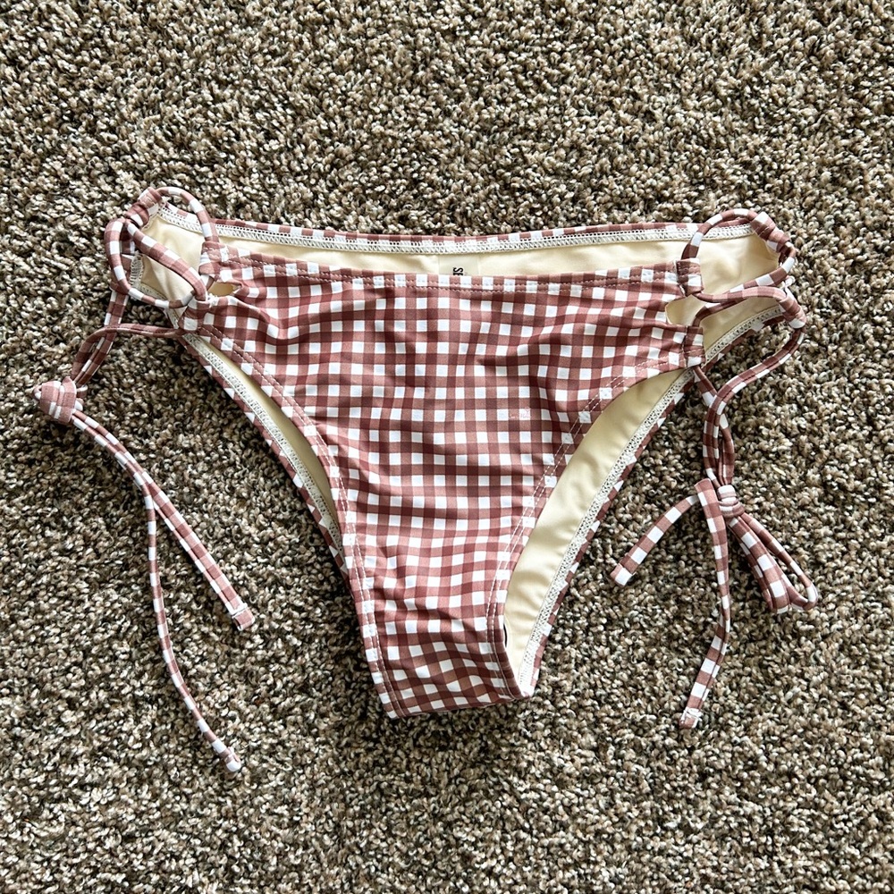 Seafolly Brown Checkered Bikini Bottom